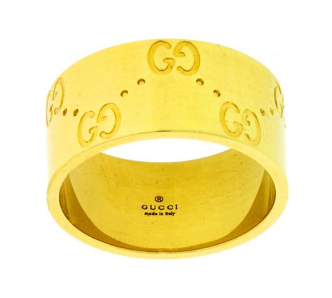 gucci 750 kt with band ring|Gucci Icon Ring Band .